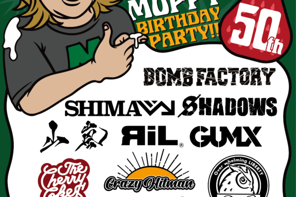 CAFFEINE BOMB NIGHT -MOPPY 50TH BIRTHDAY PARTY!!-にSHIMA出演決定!!